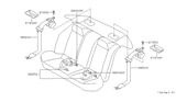 Diagram for 1998 Nissan Altima Seat Belt - 88850-9E025