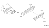 Diagram for 1996 Nissan Altima Dash Panels - 67810-1E400