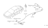 Diagram for 1999 Nissan Altima Door Latch Cable - 84650-0Z800