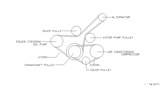 Diagram for 2001 Nissan Altima Serpentine Belt - 11720-9E001