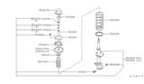 Diagram for 1997 Nissan Sentra Coil Spring Insulator - 55036-2B500