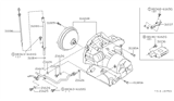 Diagram for 1999 Nissan Altima Transmission Assembly - 310C0-80X67