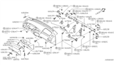 Diagram for 2000 Nissan Altima Glove Box - 68500-9E400