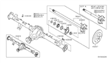 Diagram for 2009 Nissan Titan Axle Shaft - 38164-8S10B