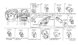 Diagram for 2010 Nissan Titan Power Window Switch - 25430-ZT00B