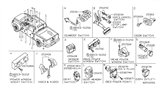 Diagram for 2010 Nissan Titan Mirror Switch - 25570-EG01A