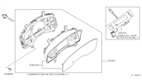 Diagram for Nissan Titan Tachometer - 24810-7S002