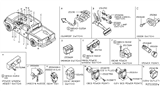 Diagram for 2010 Nissan Titan Cruise Control Switch - 25551-ZR08B