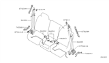 Diagram for Nissan Titan Seat Belt - 86843-ZH080