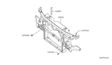 Diagram for 2008 Nissan Titan Radiator Support - 62500-7S026