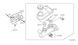 Diagram for Nissan Titan Brake Master Cylinder Reservoir - 46010-ZR00C