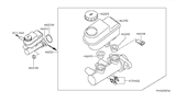 Diagram for 2005 Nissan Titan Brake Master Cylinder - 46010-7S000