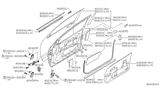 Diagram for Nissan Titan Weather Strip - 80839-7S000