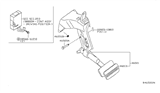 Diagram for Nissan Titan Brake Pedal - 46501-ZT00A