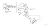 Diagram for 2009 Nissan Titan Brake Pedal - 46501-ZT00A