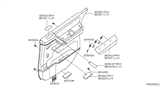 Diagram for 2004 Nissan Armada Armrest - 80961-7S000