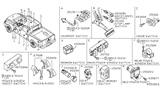 Diagram for 2004 Nissan Titan Power Window Switch - 25401-7S212