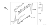 Diagram for 2004 Nissan Titan Radiator - 21460-ZC00A