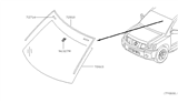 Diagram for 2014 Nissan Titan Windshield - 72712-9GE0A