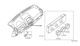 Diagram for 2005 Nissan Titan A/C Switch - 27500-8S211