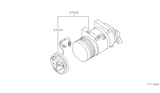 Diagram for 2010 Nissan Pathfinder A/C Clutch - 92660-ZV00A