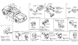 Diagram for Nissan Xterra Brake Light Switch - 25320-AX00C