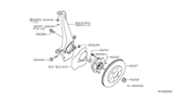 Diagram for Nissan Armada Wheel Bearing - 40202-7S100