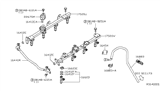 Diagram for 2006 Nissan Titan Fuel Injector - 16600-ZH00A