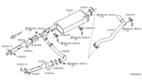 Diagram for 2004 Nissan Titan Muffler - 20100-7S200