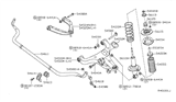 Diagram for 2011 Nissan Titan Control Arm - 54501-ZR00A