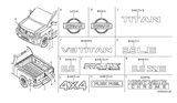 Diagram for 2007 Nissan Titan Emblem - 99098-7S205