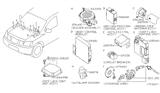 Diagram for 2006 Nissan Titan Body Control Module - 284B1-7S200