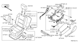 Diagram for 2012 Nissan Titan Seat Motor - 87451-ZJ20C