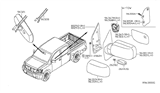 Diagram for Nissan Mirror Cover - 96329-5Z200