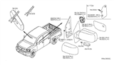 Diagram for 2012 Nissan Titan Mirror Actuator - 96368-7S00B