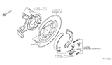 Diagram for 2005 Nissan Titan Brake Backing Plate - 44020-7S220