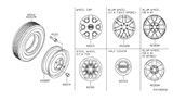 Diagram for 2007 Nissan Titan Spare Wheel - 40300-7S50A