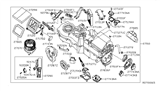 Diagram for Nissan Pathfinder Blend Door Actuator - 27443-ZP00A