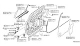 Diagram for Nissan Titan Weather Strip - 82830-8S500