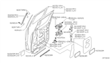 Diagram for 2006 Nissan Titan Door Moldings - 82286-7S200