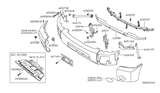 Diagram for 2014 Nissan Titan Bumper - 62022-ZR08A