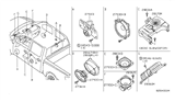 Diagram for Nissan Titan Car Speakers - 28154-8S200