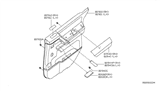 Diagram for 2017 Nissan Titan Armrest - 80961-EZ00A