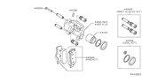 Diagram for 2013 Nissan Armada Brake Caliper Repair Kit - 44126-7S000