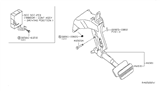 Diagram for Nissan Brake Pedal - 46501-7S115