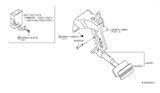 Diagram for 2007 Nissan Armada Brake Pedal - 46501-7S115