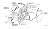 Diagram for 2015 Nissan Armada Body Mount Hole Plug - 64892-ZL00A