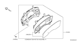 Diagram for 2013 Nissan Armada Instrument Cluster - 24810-9GE0E