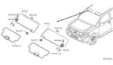 Diagram for 2009 Nissan Titan Sun Visor - 96401-ZR02B