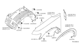 Diagram for 2013 Nissan Titan Wheelhouse - 63830-ZR00A